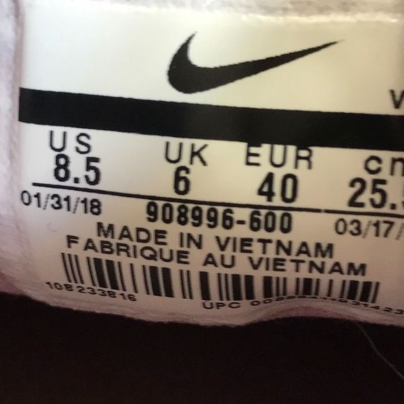 Nike Flex Experience RN 7 Pink Athletic Running Shoes 908996-600 Women Size 8.5 - Picture 11 of 12